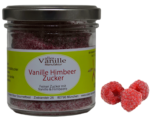 Vanille Himbeer Zucker